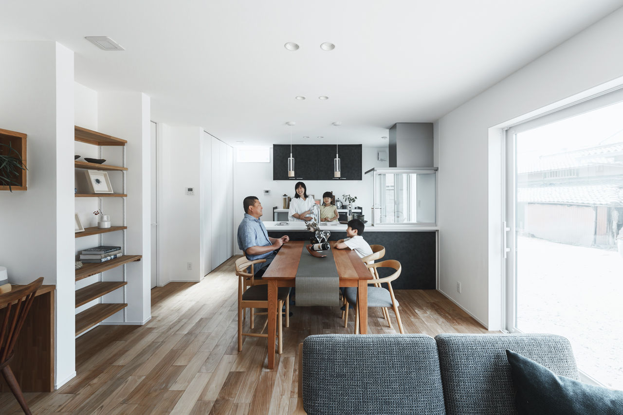 LIVIA(リビア)一級建築士事務所 【京都/3000万円台/間取図/モダンデザイン】夫婦それぞれのライフスタイルを尊重してできた家事ラクの家の建築実例画像3