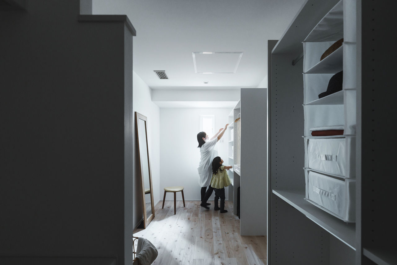 LIVIA(リビア)一級建築士事務所 【京都/3000万円台/間取図/モダンデザイン】夫婦それぞれのライフスタイルを尊重してできた家事ラクの家の建築実例画像8