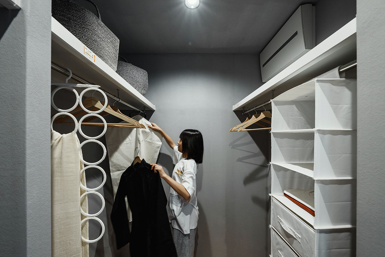 LIVIA(リビア)一級建築士事務所 【京都/2000万円台/30坪以下/吹抜け/間取図】大きな造作のダイニングテーブルが家族をつなぐシンプルハウスの建築実例画像7