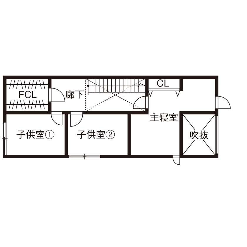 LIVIA(リビア)一級建築士事務所 【京都/狭小】20坪台の土地に吹抜けや視線の抜けを活かして広がりを演出したジャパンディスタイルの家の間取り図（3LDK）3階