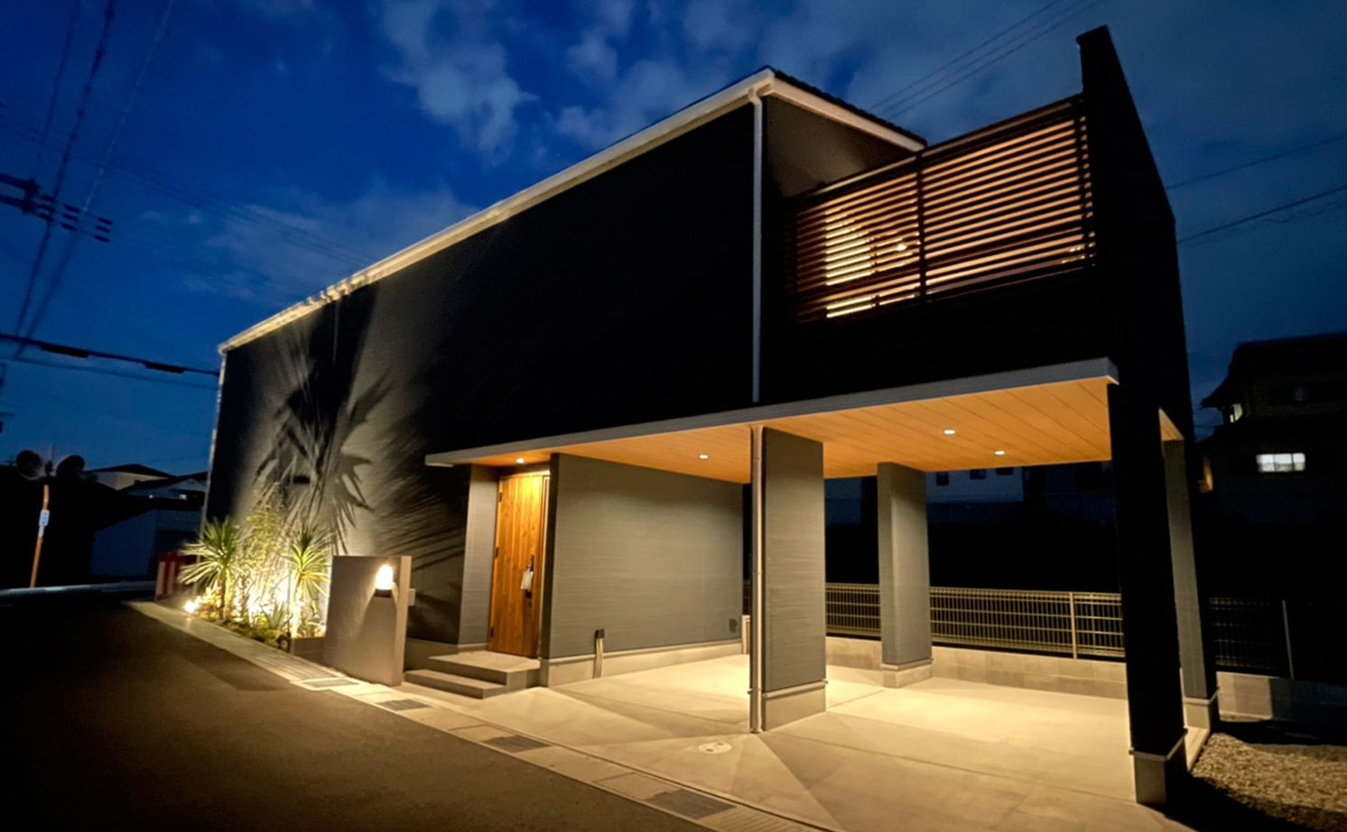 昭和ハウジング泉州・パナソニックビルダーズグループ 【2000万円台/テクノ工法/貝塚市/間取り図】開放的で大人かっこいいアウトドアリビングのある家の建築実例画像1