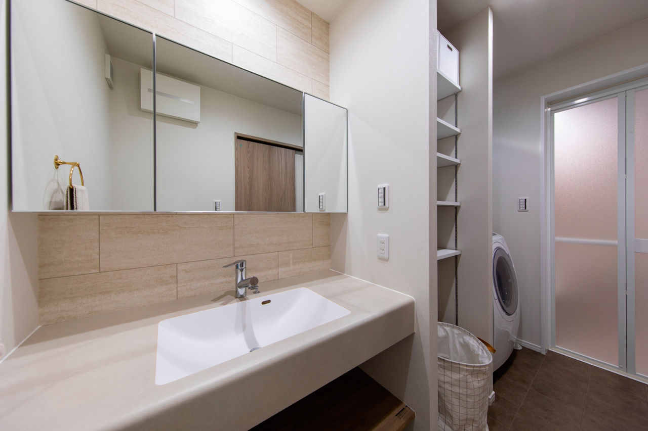 昭和ハウジング泉州・パナソニックビルダーズグループ 【2000万円台/テクノ工法/泉佐野市/間取り図】クールな外観×自然光を活かした優しいインテリアをミックスの建築実例画像8