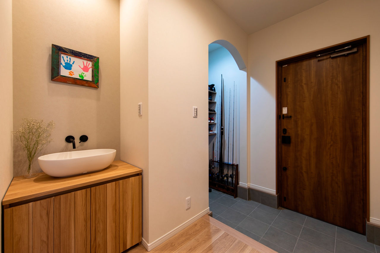 昭和ハウジング泉州・パナソニックビルダーズグループ 【2000万円台/テクノ工法/泉佐野市/間取り図】クールな外観×自然光を活かした優しいインテリアをミックスの建築実例画像9