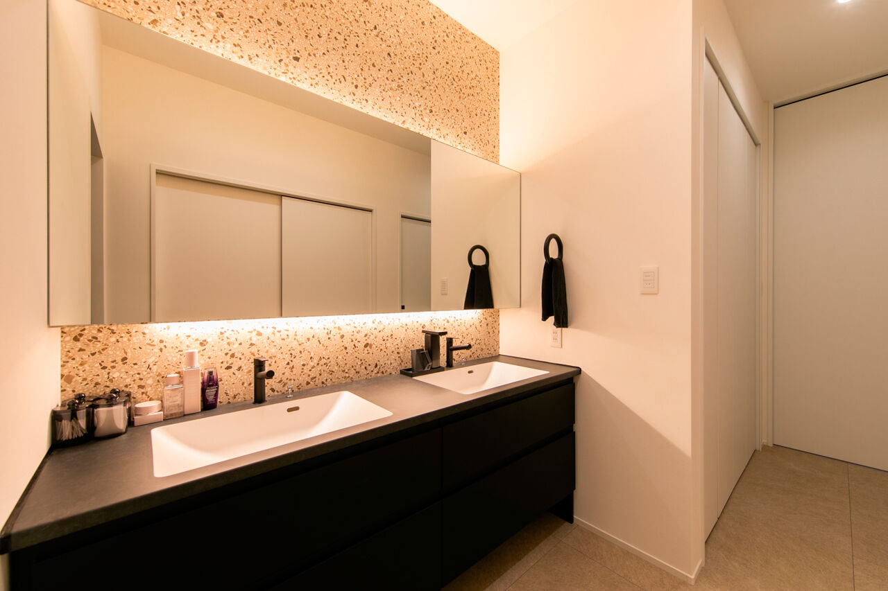 昭和ハウジング泉州・パナソニックビルダーズグループ 【4000万円～/大阪/貝塚/間取り図】ホテルライクなモダンな邸宅を、耐震等級3のテクノストラクチャーで実現の建築実例画像7