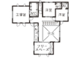 野口建設 【間取り図あり】吹き抜けを見下ろせる大空間が家族を繋ぎ、毎日の暮らしや心にゆとりをもたらす住まいの間取り図（4LDK）2階
