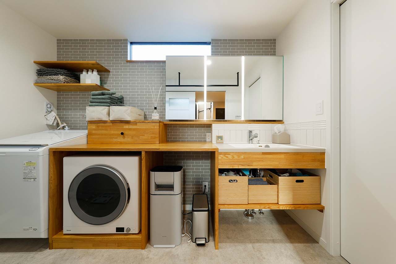 野口建設 料理や団欒の場所を開放感あふれる2階に。家事のしやすさを考慮した動線に工夫がある家の建築実例画像6