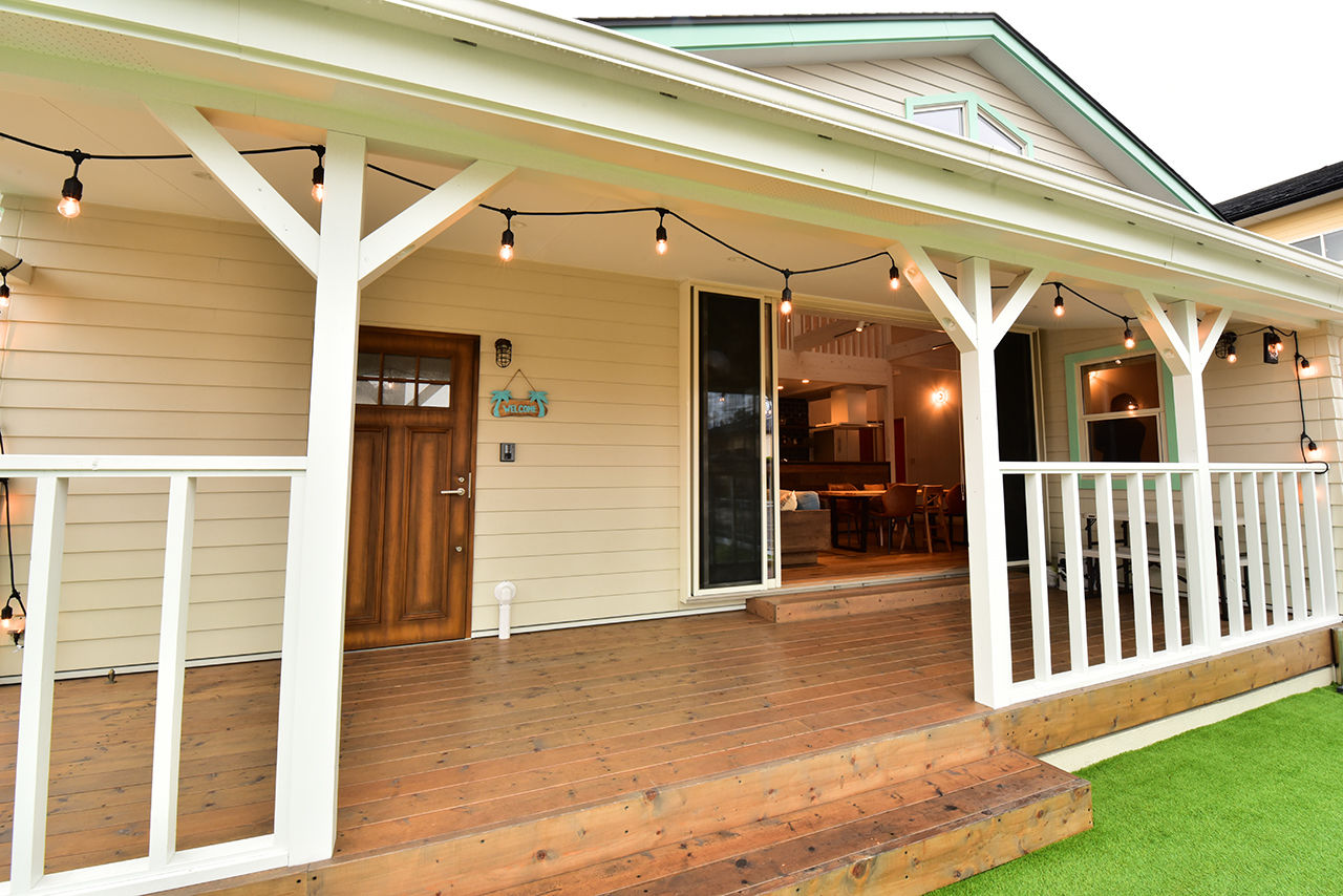 モアナビルダーズ　～ガレージハウス、サーファーズハウス～ 【2750万円/5人家族/4LDK/間取り有】アメリカ西海岸の爽快な暮らしを思い描いた 平屋のサーファーズハウスの建築実例画像2