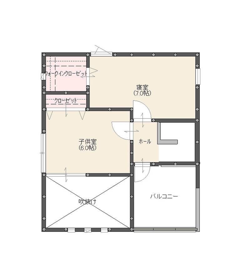イシンホーム三郷　松井産業 【1480万円/30坪台/ビルトインガレージ】吹き抜けのある夏涼しく冬暖かい「高性能省エネ」の３階建て住宅の間取り図（3LDK）3階
