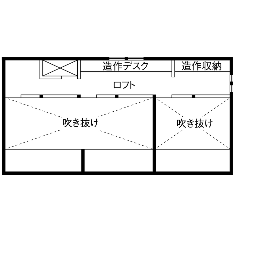 イシンホーム三郷　松井産業 【1000万円台/家事ラク動線/ZEH仕様/ロフトと書斎】毎日が楽しい！遊び心が満載の家づくりの間取り図（3LDK）ロフト