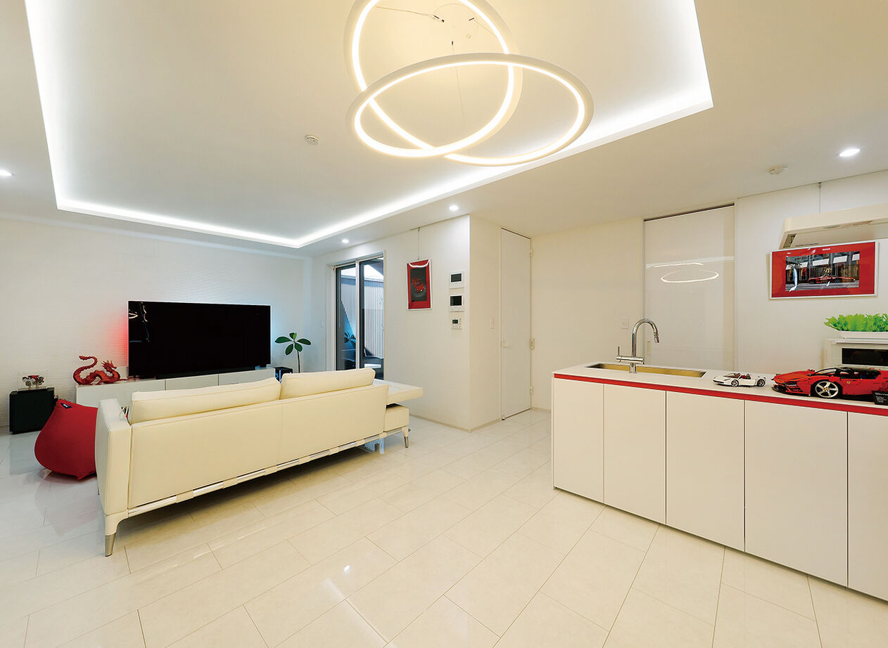 イシンホーム三郷　松井産業 【インナーガレージ/平屋/高気密・高断熱】自慢の愛車と暮らすガレージハウスの建築実例画像4