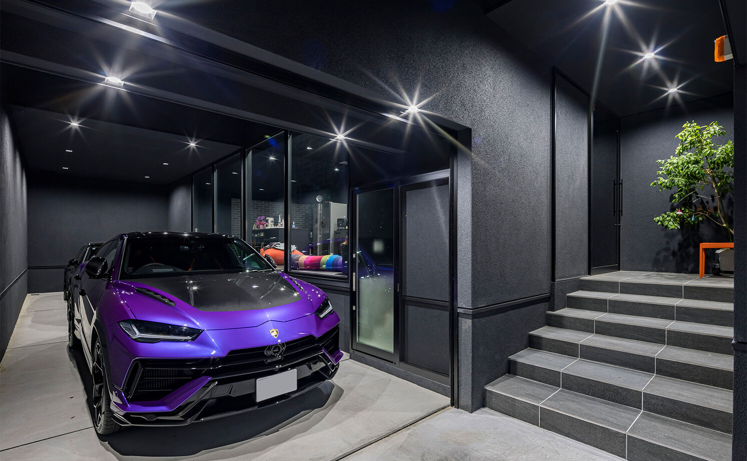 iD pluss(アイディープラス) 【建築家×ワンルーム/3000万円台/愛知県豊橋市】黒にこだわったビルトインガレージのある平屋の建築実例画像15