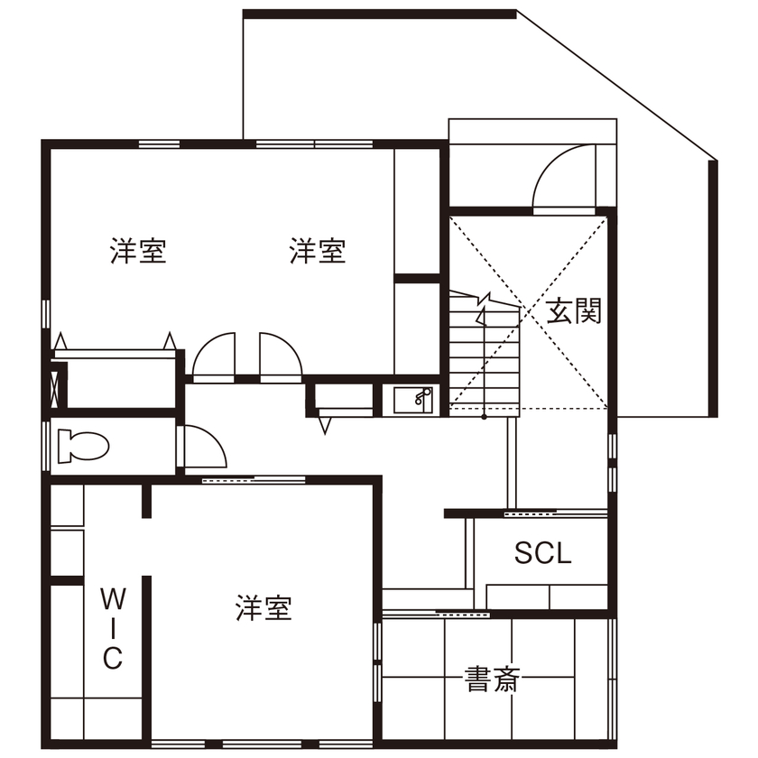 新栄建設　パナソニックビルダーズグループ 【2000万円台/約35坪/２階リビング/間取り図有】明るくて開放的な大空間。夏涼しく冬あったか！の間取り図（3LDK）1階