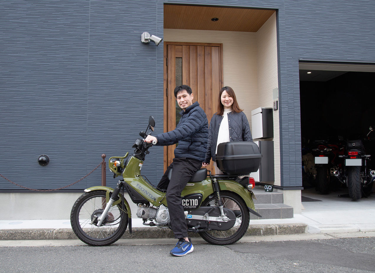 新栄建設　パナソニックビルダーズグループ 【3000万円台/35坪/２階リビング/間取図有】ビルトインガレージはバイク専用。変形地を活かした八角形の家の建築実例画像10