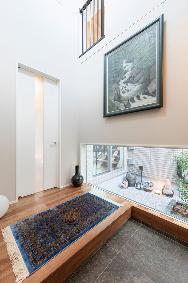 角屋ハウジング 【2階建て/3000万円台/大開口/吹き抜け/パティオ/間取図】圧倒的な開放感を楽しむ、リゾート感溢れる住まいの建築実例画像7