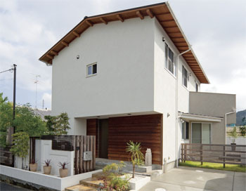 カメヤグローバル 【2000万円台/駐車場有/約35坪】ウッドデッキや吹抜けで大空間を実現したリゾートな家の実例の建築実例画像2