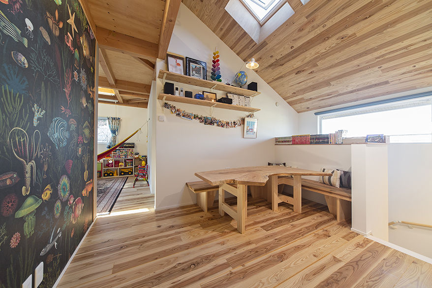 カメヤグローバル 【大阪府/2000万円台/約35坪/堺市】子供と楽しく暮らす、木に囲まれた、薪ストーブのある実例の建築実例画像7