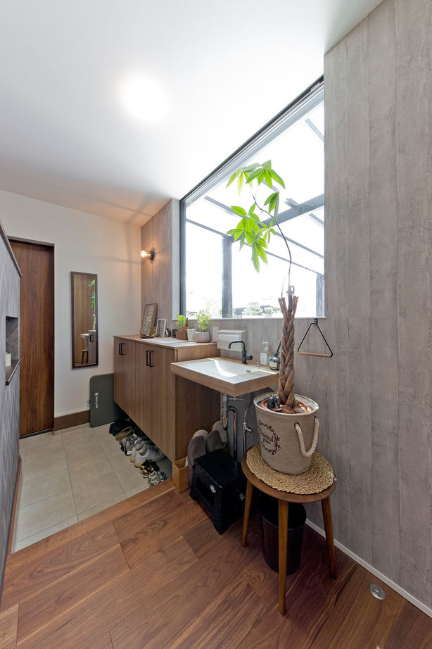 カメヤグローバル 【大阪府/2000万円台/約33坪/堺市】玄関からLDKまでひと続き。回遊動線＋大型収納で、家事も子育ても楽しむの建築実例画像4