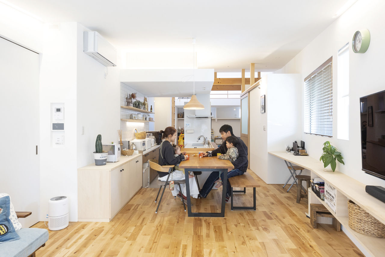 カメヤグローバル 【大阪府/2000万円台/約37坪/岸和田市】光熱費を抑えて暖かく。庭やデッキでアウトドアも楽しむ平屋暮らしの建築実例画像3