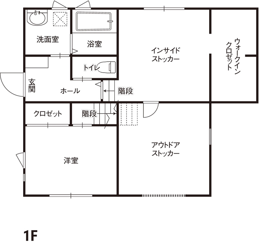 日興ホーム 【2,000万円台/自分らしく暮らす/119.24m2/間取り図有】日常から離れた遊び心で、自分たちだけの家が完成の間取り図（4LDK）1階