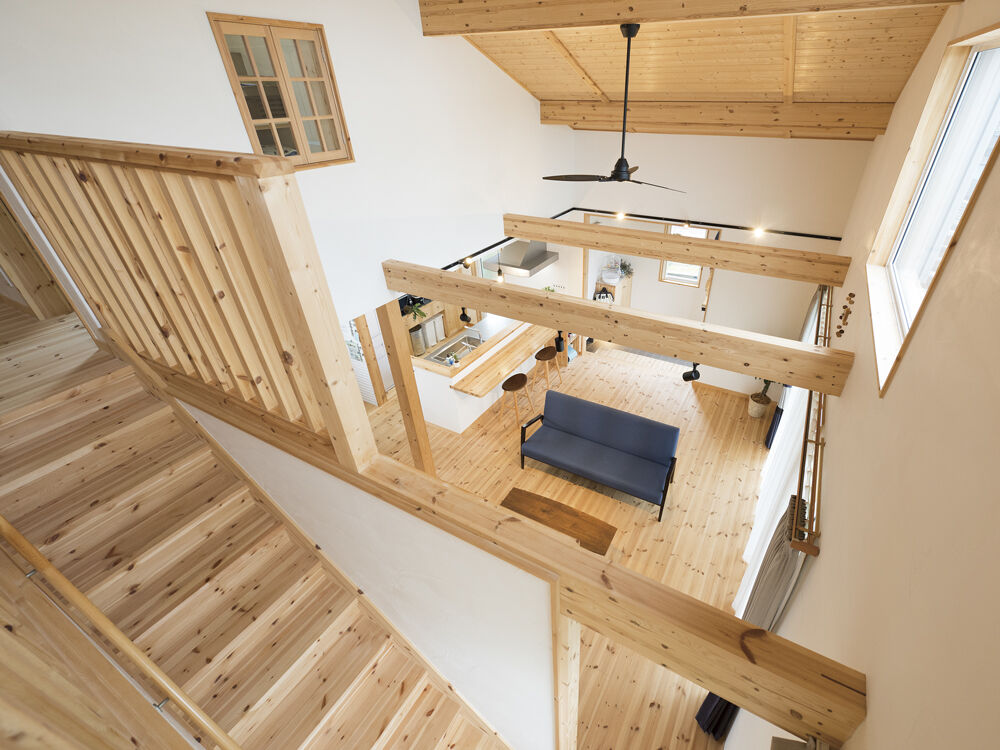 大和屋 抜群の開放感が広がるモダンな木の家の建築実例画像7