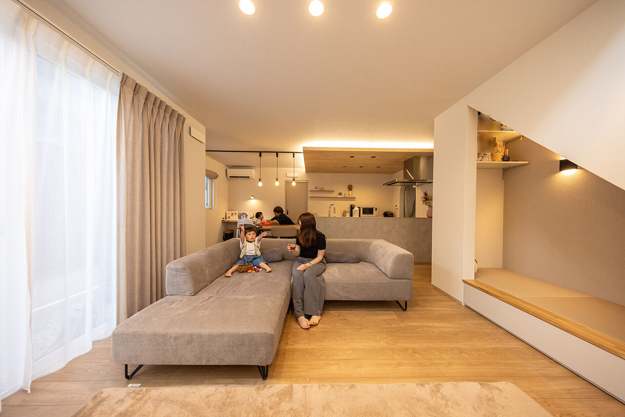 さくら 【石川県/大きな吹き抜け/ヌック/32坪】育児の「3Way家事動線」搭載の建築実例画像3