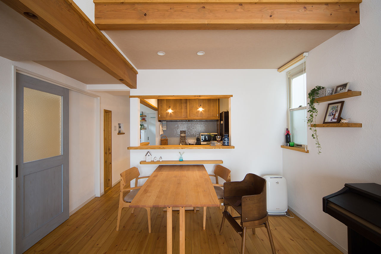 i leaf labo （アイリーフラボ） 【京都市/2000万円台/3LDK/狭小20坪台】スキップフロア3階建てのナチュラルカッコいいお家（間取り図有）の建築実例画像2