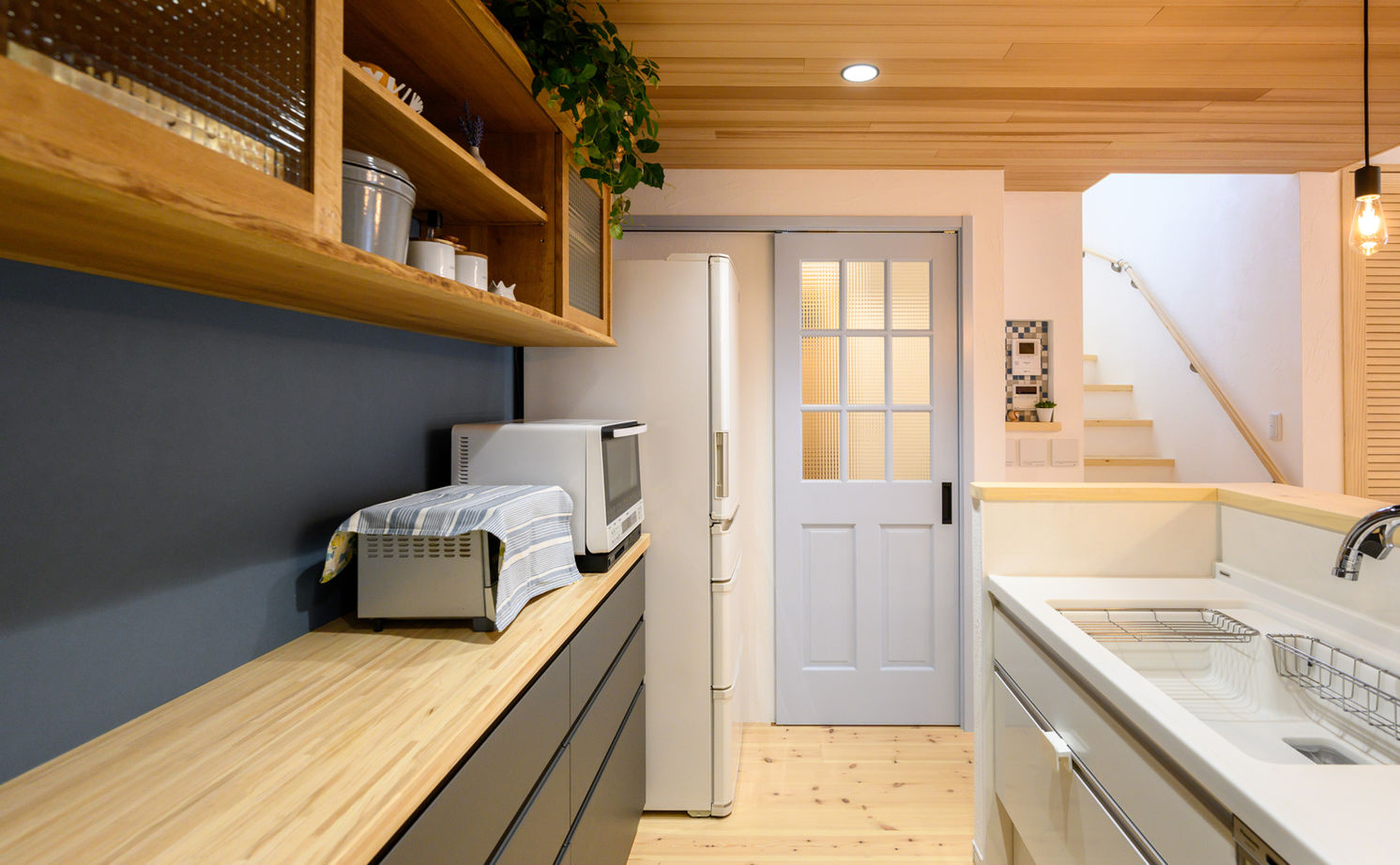 i leaf labo （アイリーフラボ） 【京都府向日市/2000万円台/北欧風/狭小/車2台/4LDK/間取り】収納充実！家事ラク＆お家カフェのような空間の建築実例画像5