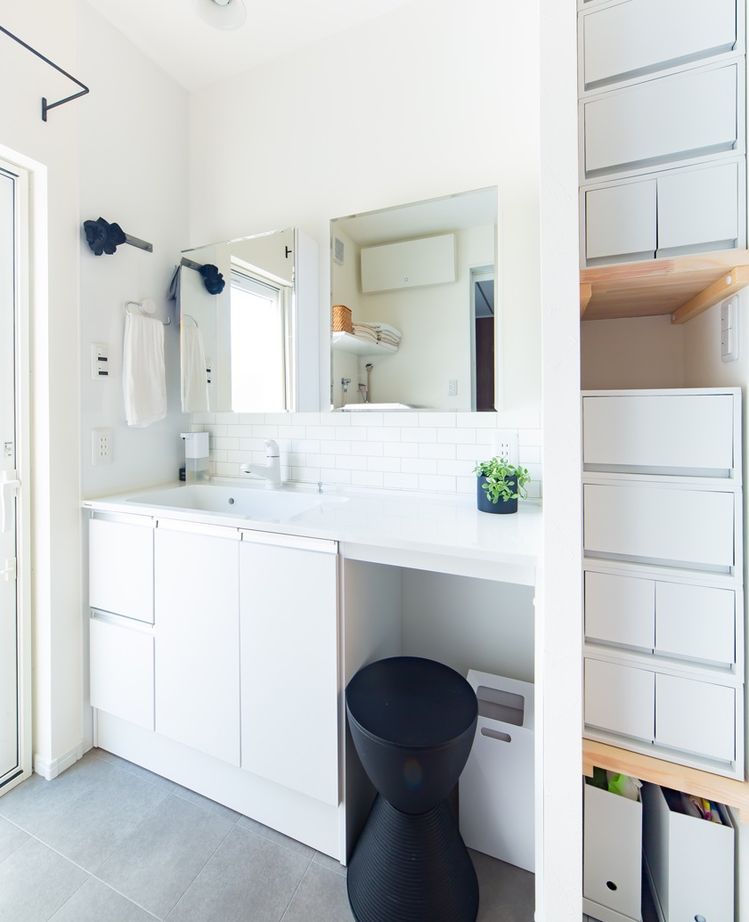 i leaf labo （アイリーフラボ） 【平屋風/28坪台/3LDK/狭小/車2台】おしゃれな平屋風間取り丨ウッドデッキを囲むコの字の家の建築実例画像7