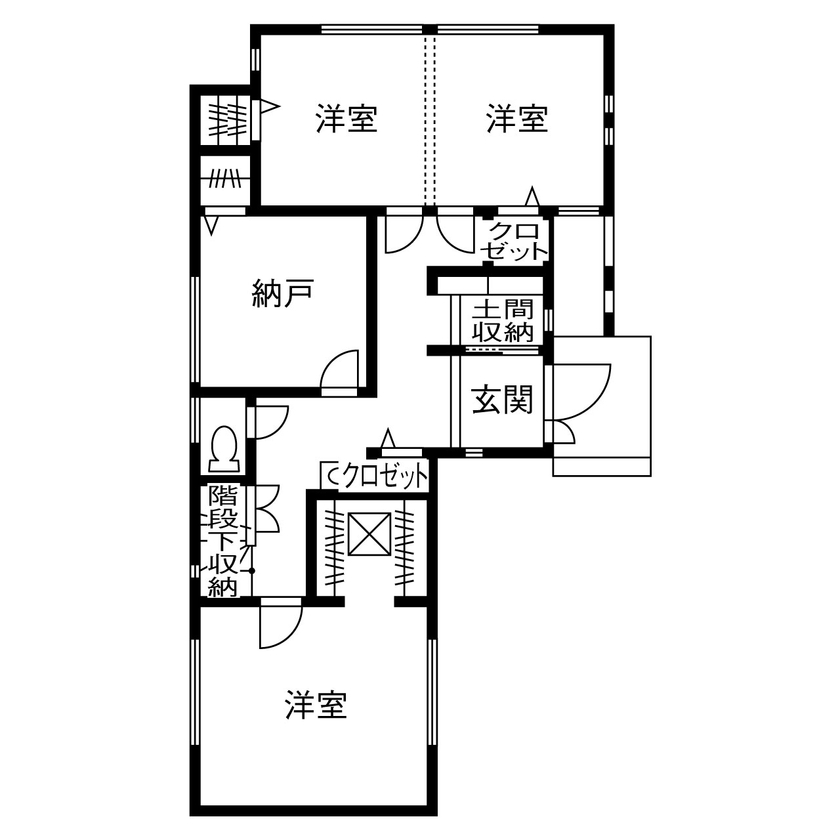プライバシーにも配慮した間取り 3LDK