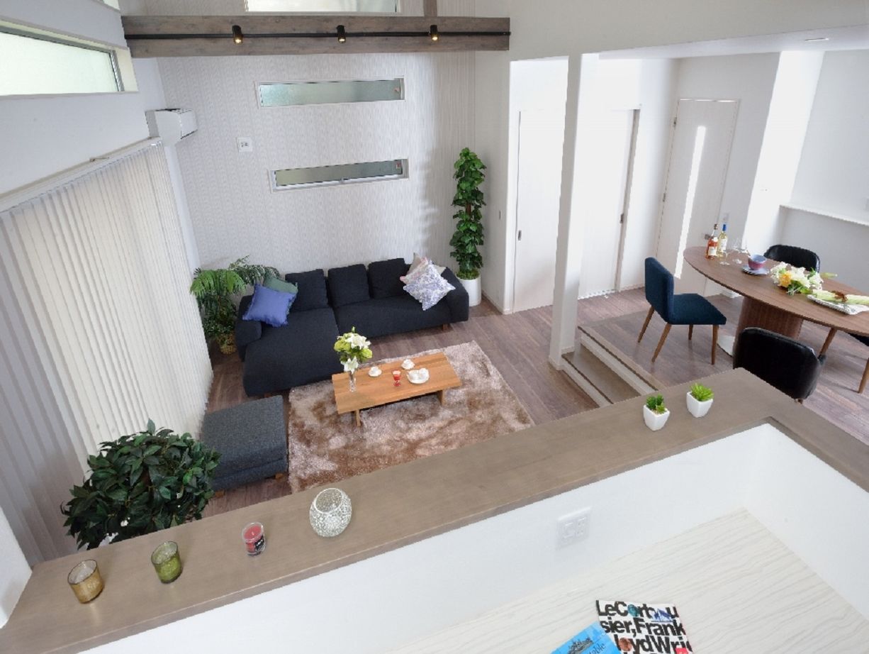 ジャストホーム（越谷・草加） 【2000万円台/間取り/40坪/バルコニー/草加】縦横の広がりをもたらすスキップフロア＋吹き抜けで開放的な家の建築実例画像4