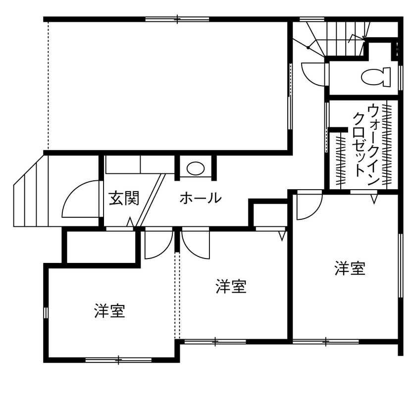ジャストホーム（越谷・草加） 【2000万円台/30坪台/間取り/埼玉/越谷】木の温もり溢れる心地よいリビングとボルダリングウォールのある家の間取り図（3LDK）1階