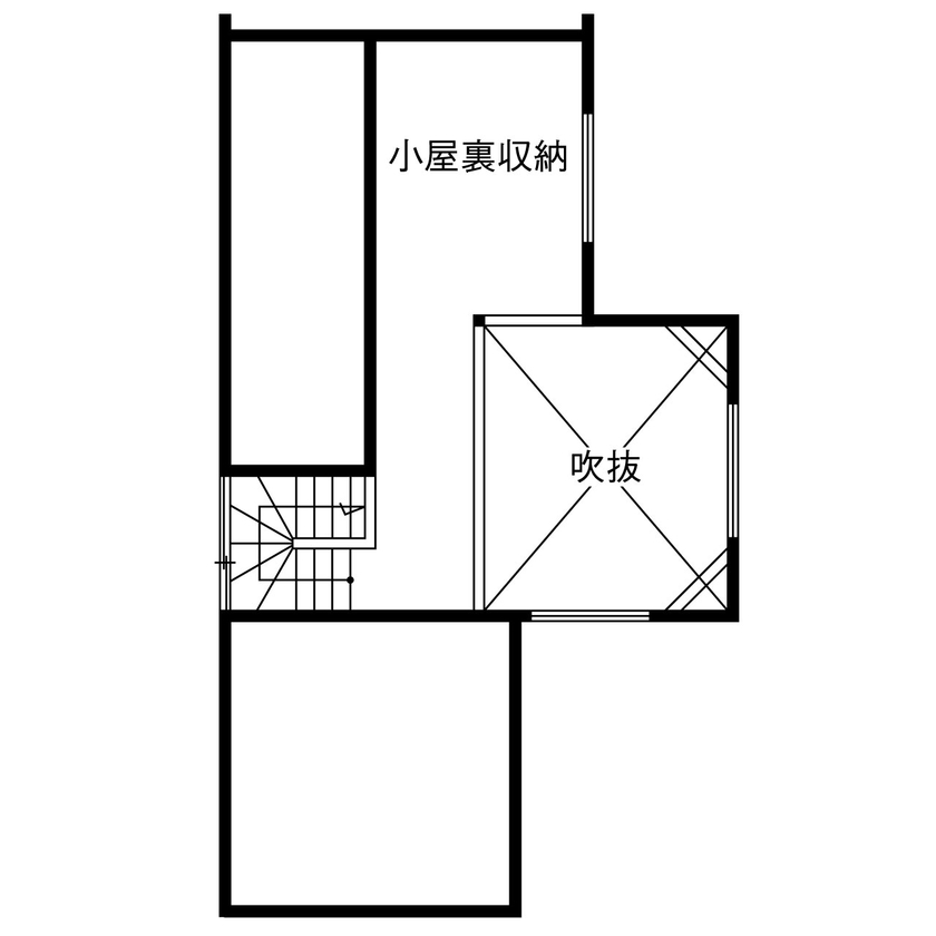 ジャストホーム（越谷・草加） 【約2000万円/30坪台/間取り/埼玉/草加】吹き抜け+明るいダイニングで開放感抜群 リゾート気分を味わえる家の間取り図（3LDK）小屋裏収納
