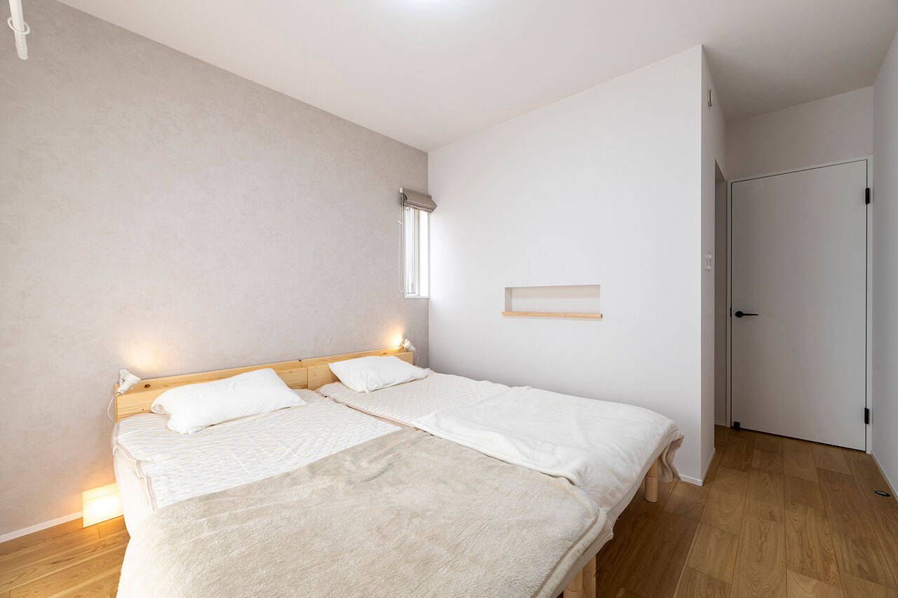 渡邊工務店 【愛知/平屋/シンプル/30坪台】開放的なデッキテラスで外とのつながりをデザイン。桧のいい香りが漂う平屋の建築実例画像9