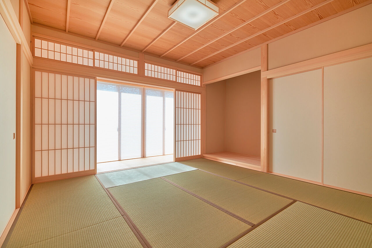 渡邊工務店 【愛知/平屋/30坪台/2000万円台】和×洋がセンスよく調和する、夫婦ふたりで快適に暮らすモダン平屋の建築実例画像6