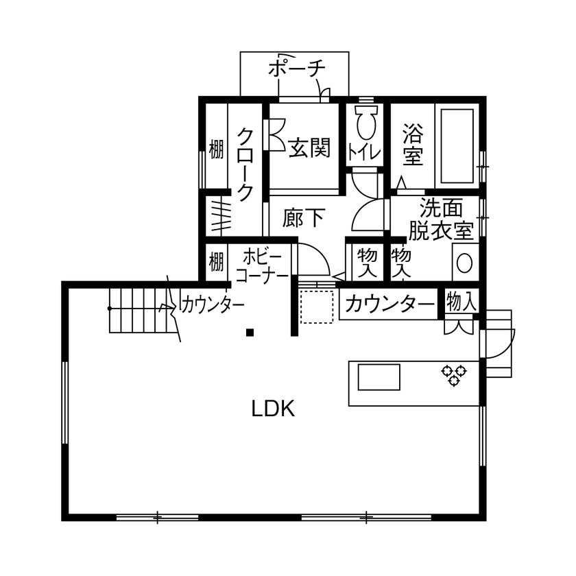 昭和住宅 【北九州市/2480万円/間取図有】好きなものに囲まれたお気に入りの家。寒暖差を感じない性能にも大満足の間取り図（3LDK）1階