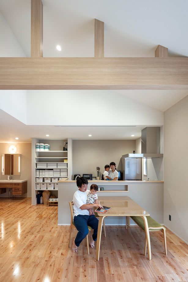 昭和住宅 【2490万円/北九州市/平屋/間取図あり】オープンキッチンからリビング・和室まで見渡せる家族団らんの家の建築実例画像1