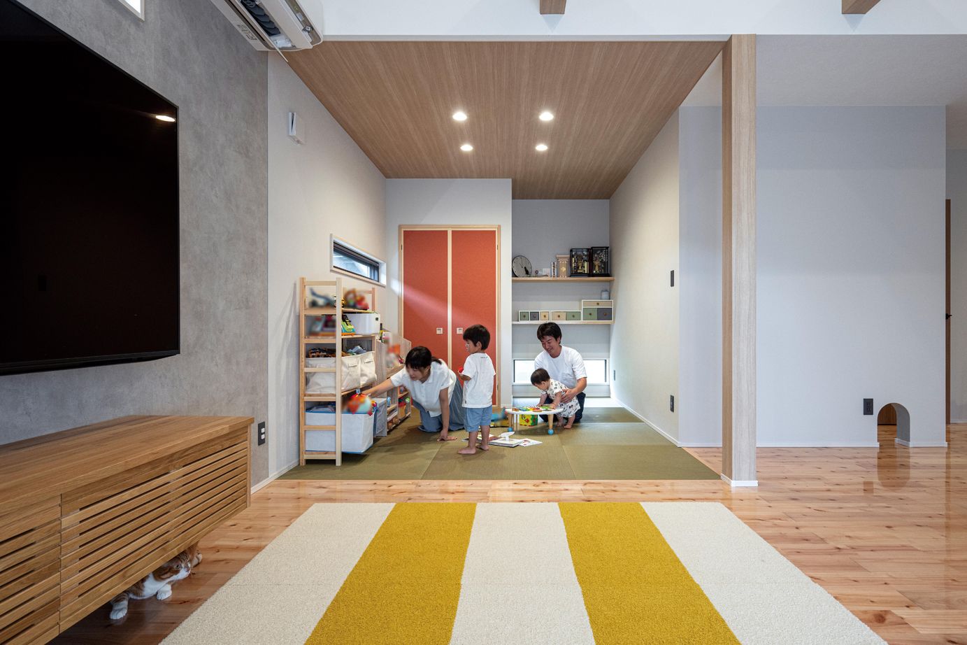 昭和住宅 【2490万円/北九州市/平屋/間取図あり】オープンキッチンからリビング・和室まで見渡せる家族団らんの家の建築実例画像5