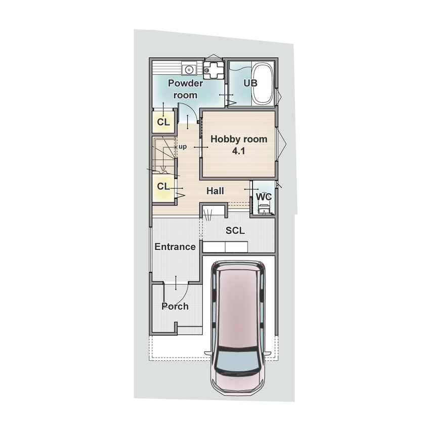 アーバンプランニング 予算を活かしながら精一杯！寄り添ってくれる担当者と、心地よさに包まれる自分らしい空間を実現の間取り図（4LDK）１階