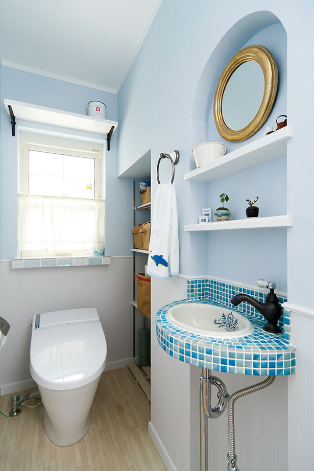 アートクラフト 【2000～2500万円/埼玉県】《パステルカラー平屋》 愛らしくどこか懐かしいパステルカラー平屋の家の建築実例画像10