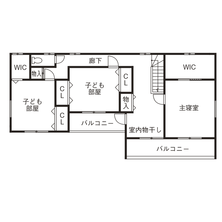 SAMATA 【4000万円/53坪/間取り図あり】約30畳の広々LDK。耐久性と美しさを兼ね備えた住まいの間取り図（4LDK）２階