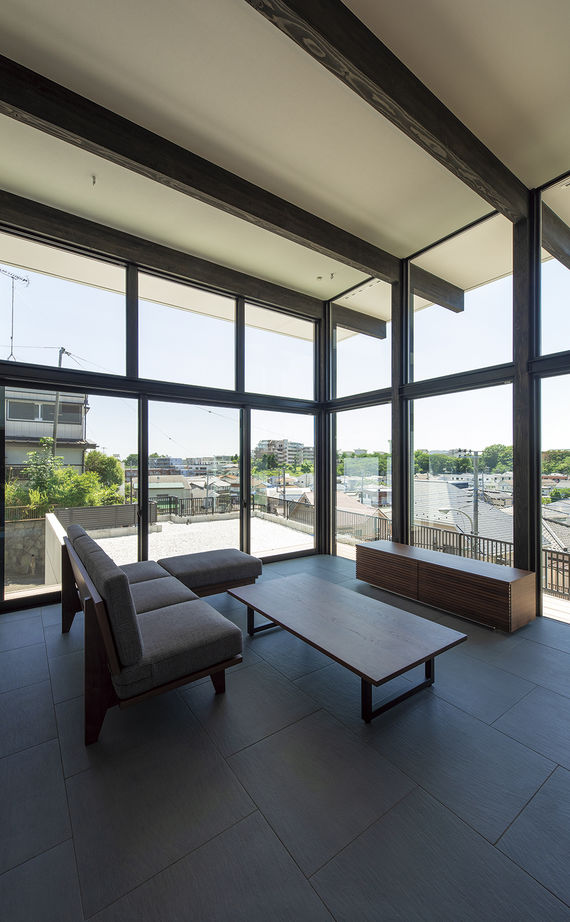 フィールドホーム 【3000万円台/高台/スキップフロア】擁壁工事も含め、眺望を最大限に取り込む設計を見事に形にの建築実例画像4