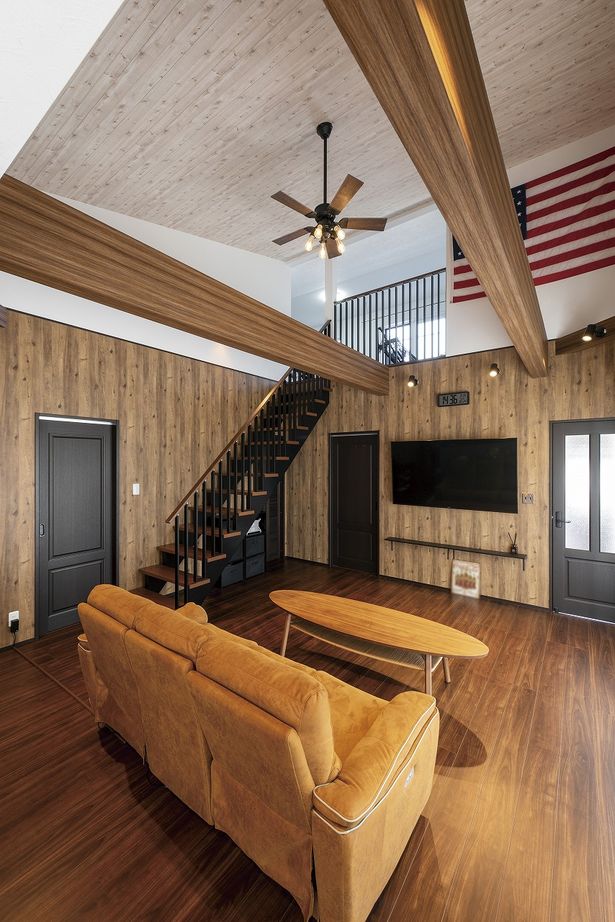 アゲルホーム 「好き」を各所にちりばめて、趣味も家族の時間も楽しめる1.5階建ての家の建築実例画像3