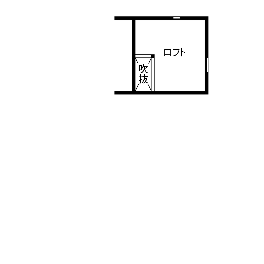 cozy house（コージーハウス） 【平屋/1000万円台/17坪/間取り有】セカンドライフを楽しむコンパクト平屋。ロフト大収納、お庭やデッキもの間取り図（1LDK＋ロフト）ロフト