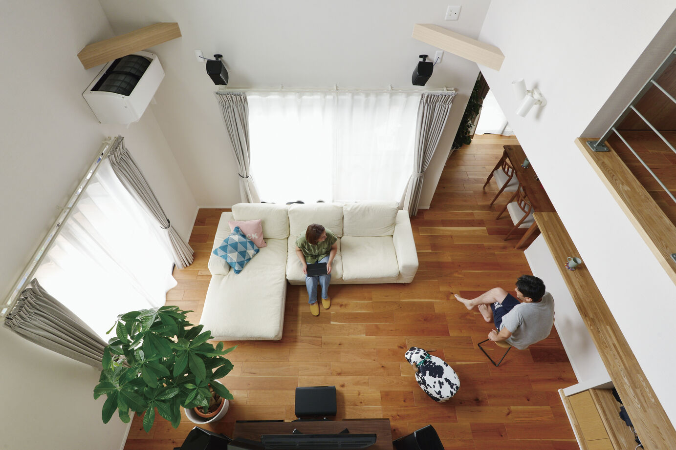 大原建設（パナソニックビルダーズグループ） 【細かい部分までこだわりぬいた開放感いっぱいの家/間取り有】急かさない同社だからこそこだわりが実現！の建築実例画像2