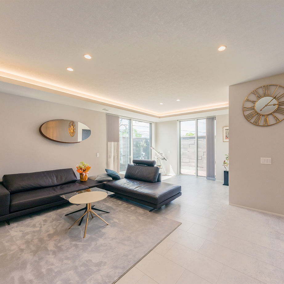 トータテハウジング 2台並列ビルトインガレージのある都市型モダン住宅。趣味を楽しみ、自然を眺め、アーバンスローライフ満喫の建築実例画像7