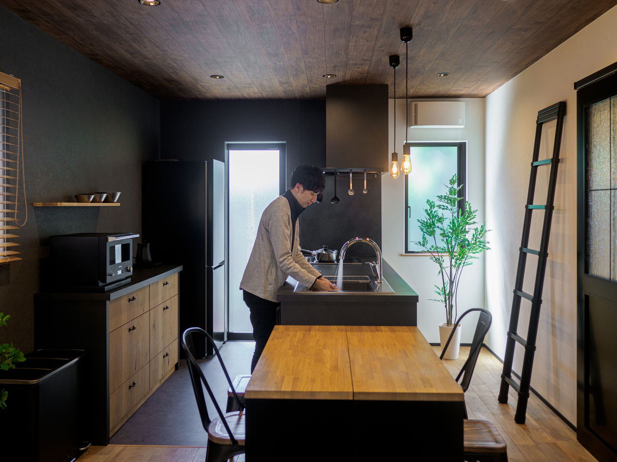 ドヒハウス 【間取り図有/1000万円台/平家/2LDK／ガレージ】男の夢実現平屋ガレージハウスの建築実例画像5