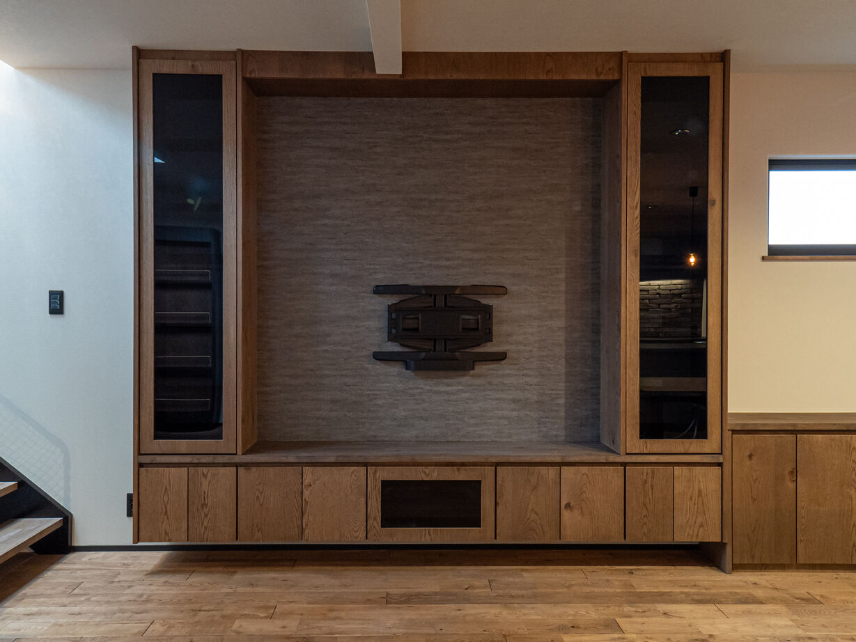 ドヒハウス 【間取り図有/二階建て/3LDK】キッチンのアクセント抜群、R壁を楽しむ家事動線が楽なお家の建築実例画像5