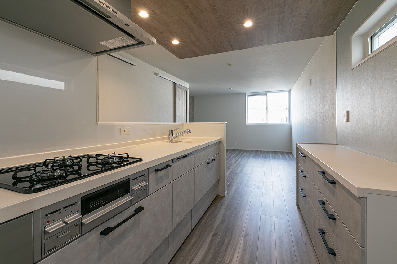 カシコ・クラッセ　樺山工務店 【京都府長岡京市／狭小／1000万円台】プライバシーを気にせずくつろげる狭小3階建ての建築実例画像4