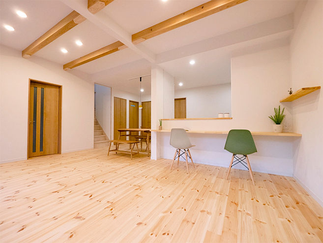 コスモホーム 【3LDK/1500万円/木の家】自然素材をふんだんに使った収納力抜群の家の建築実例画像4