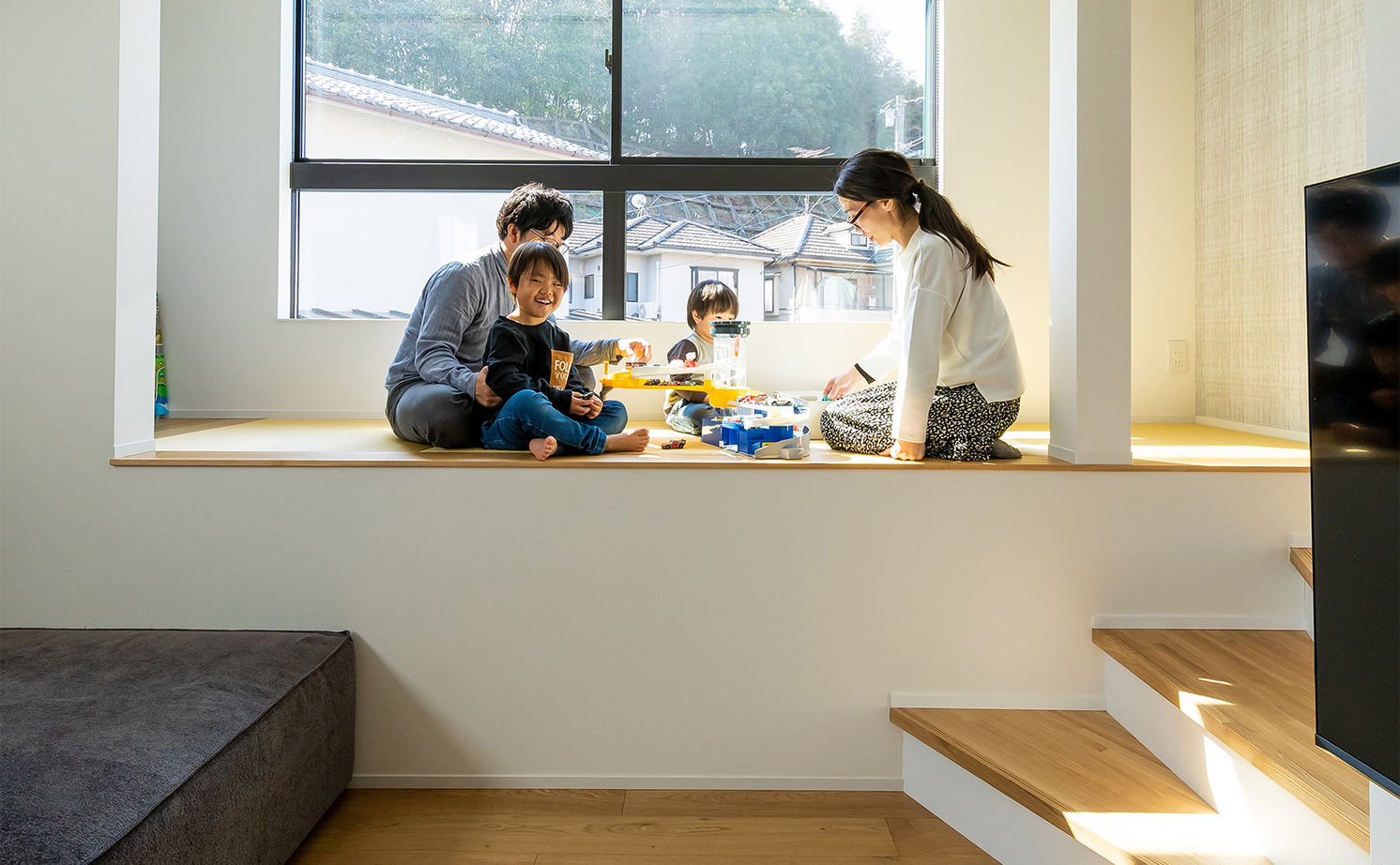 ジューケン 【変形狭小地／28坪】難しい地型でも諦めない／ 設計力で土地代も抑える「スキップフロアの家」の建築実例画像6